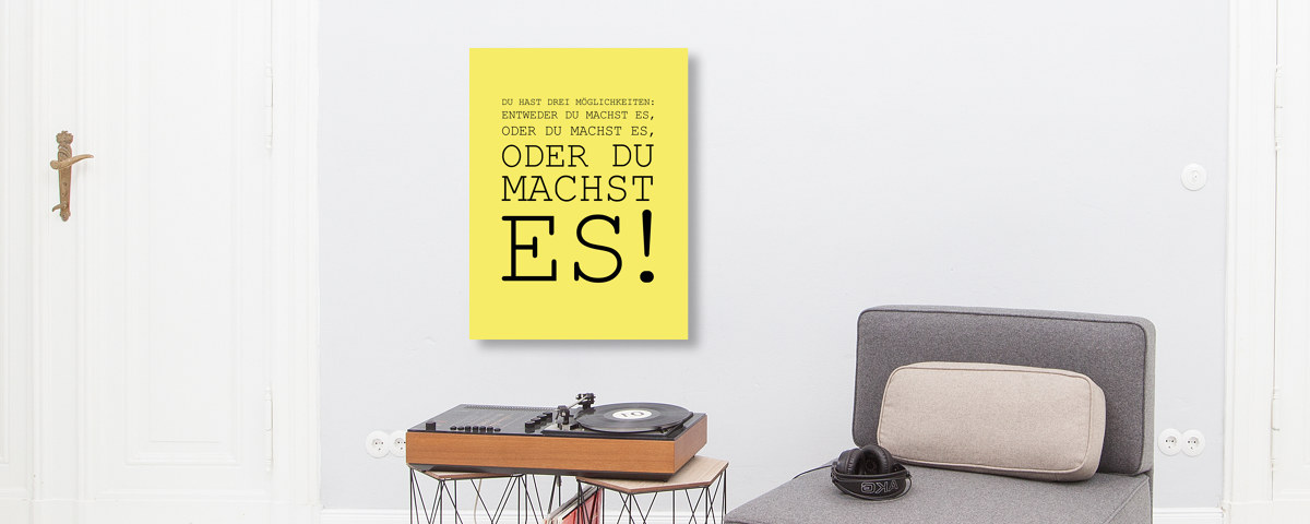 Du machst es Spruch