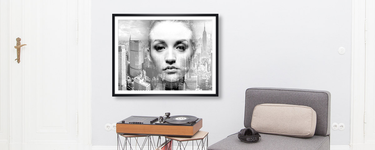 Poträt Frau in Stadt