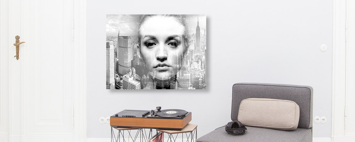 Poträt Frau in Stadt