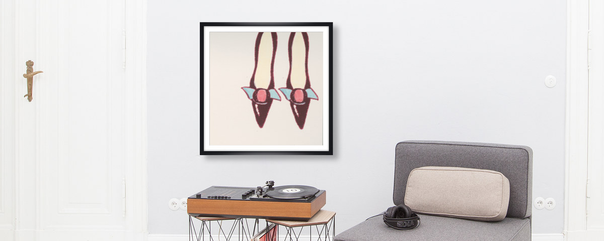 Pop Art Bild Schuhe