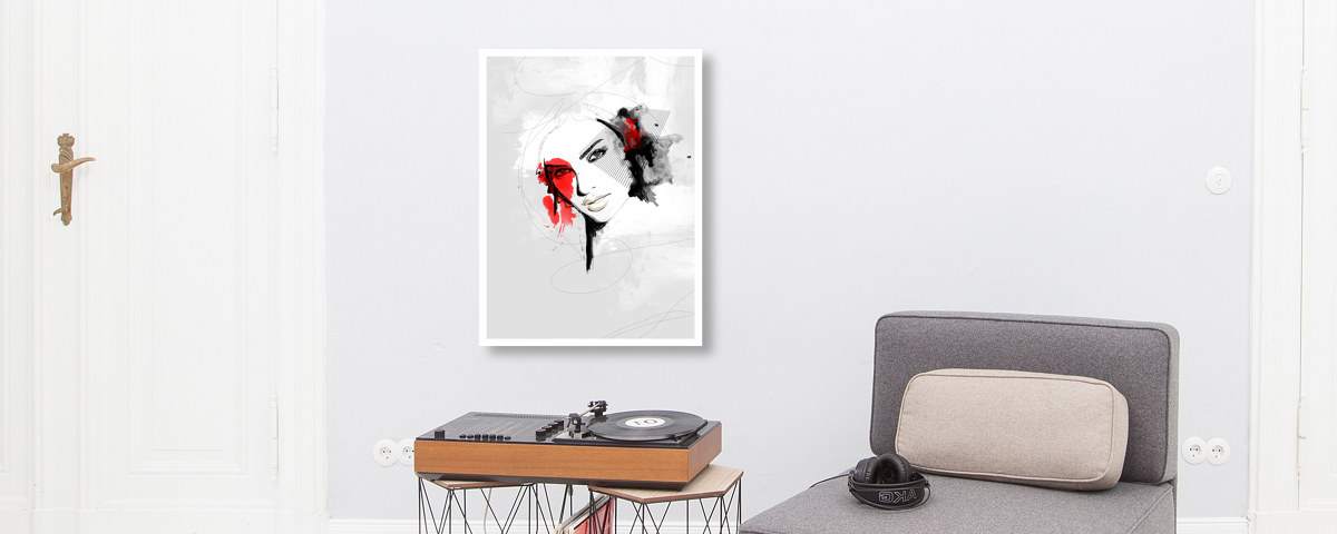 Frau Porträt Design