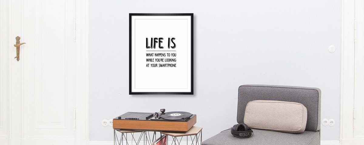 Smartphone Spruch Motiv