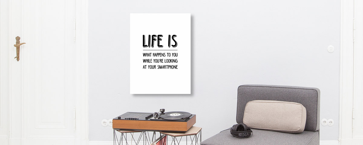 Smartphone Spruch Motiv