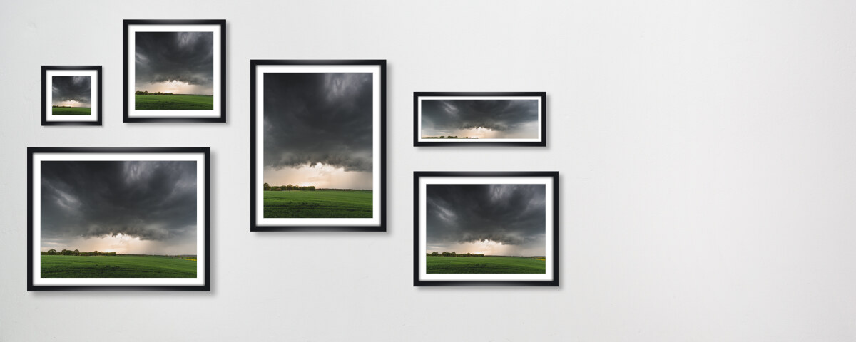 Aufziehende Gewitterzelle