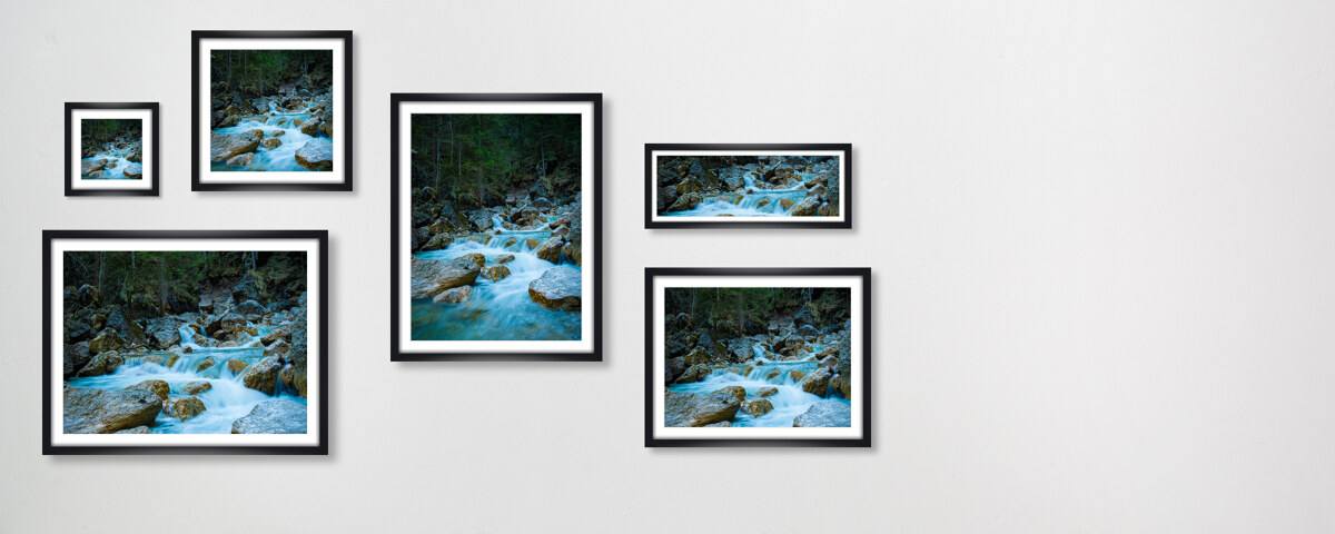 Gebirgsbach in den Alpen