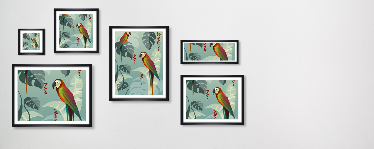 Papageien im Dschungel