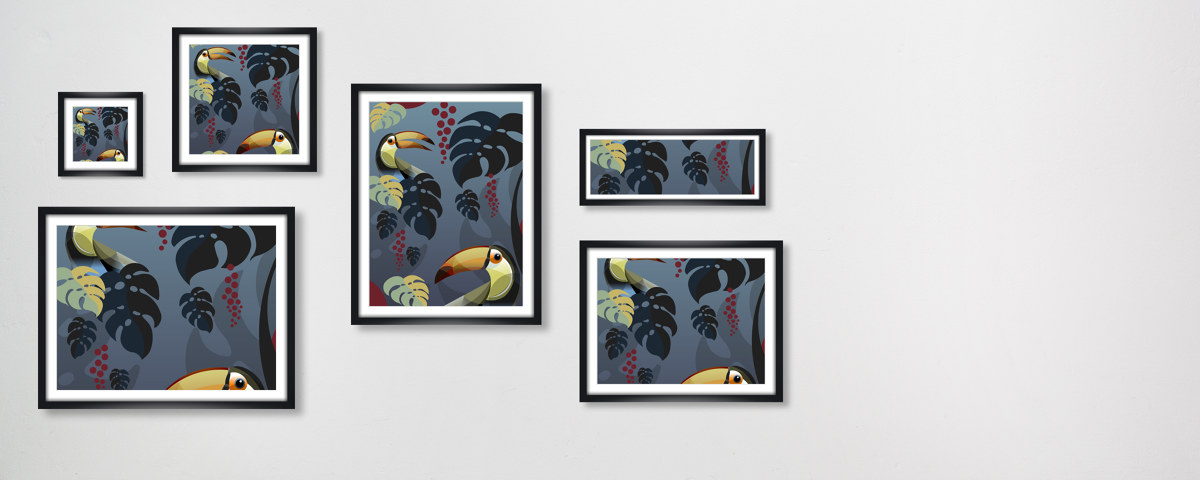 Tukan im Monstera Jungle