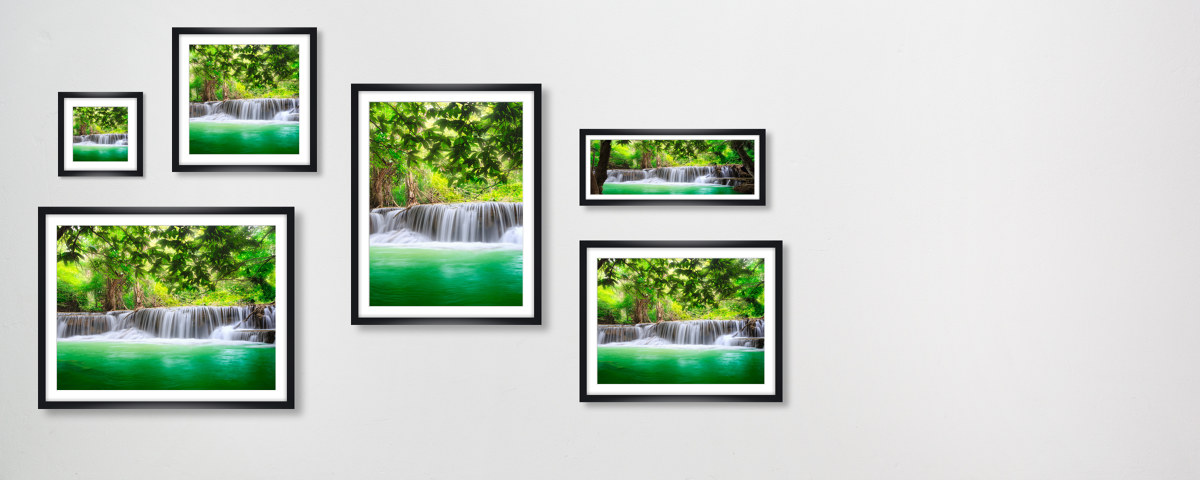 Waterval motief tropisch