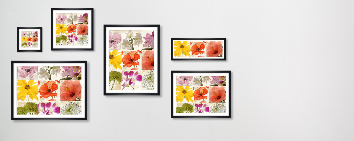 Collage de fleurs