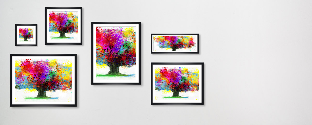 Wasserfarben Baum Bild