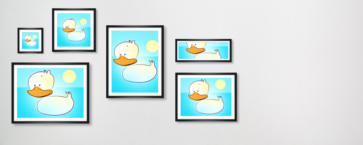 kinderkamer plaatje eend