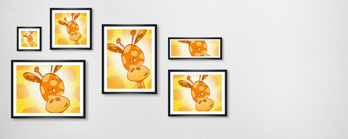 Kinderzimmerbild Giraffe