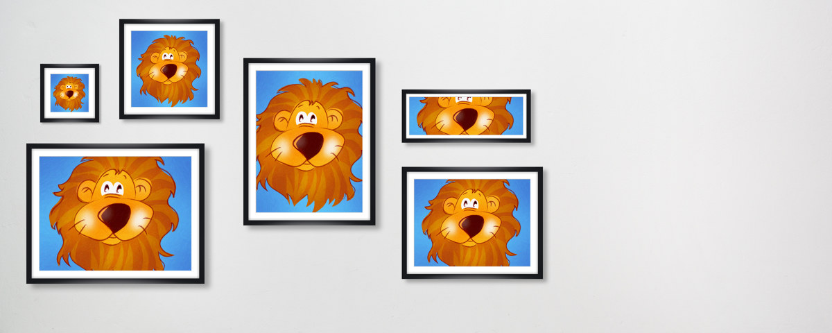 Image chambre d'enfant lion