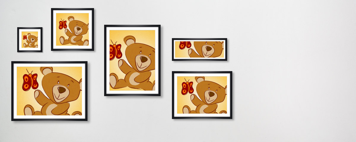 Image chambre d'enfant ours en peluche