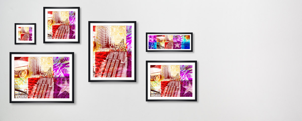 New York Collage in Farbe