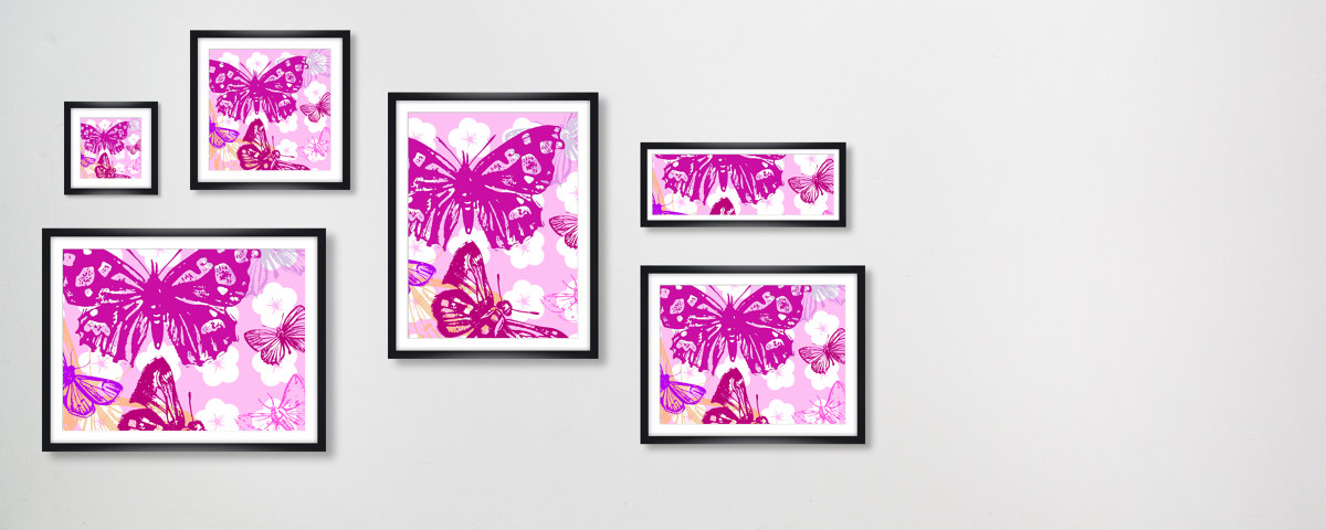 Pop Art Schmetterlinge Bild