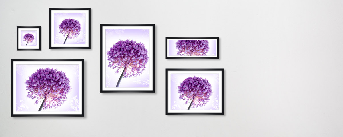 Poster motifs floraux