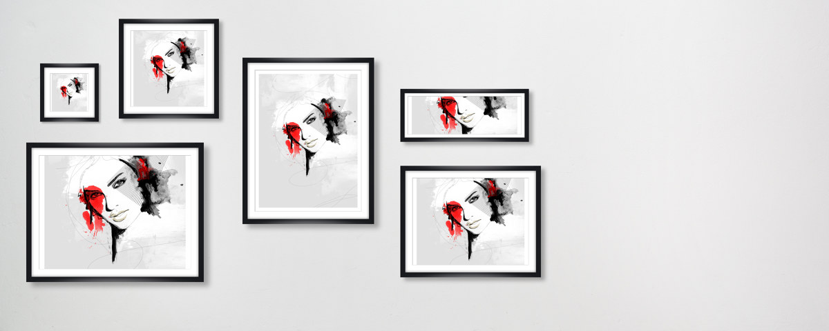 Frau Porträt Design