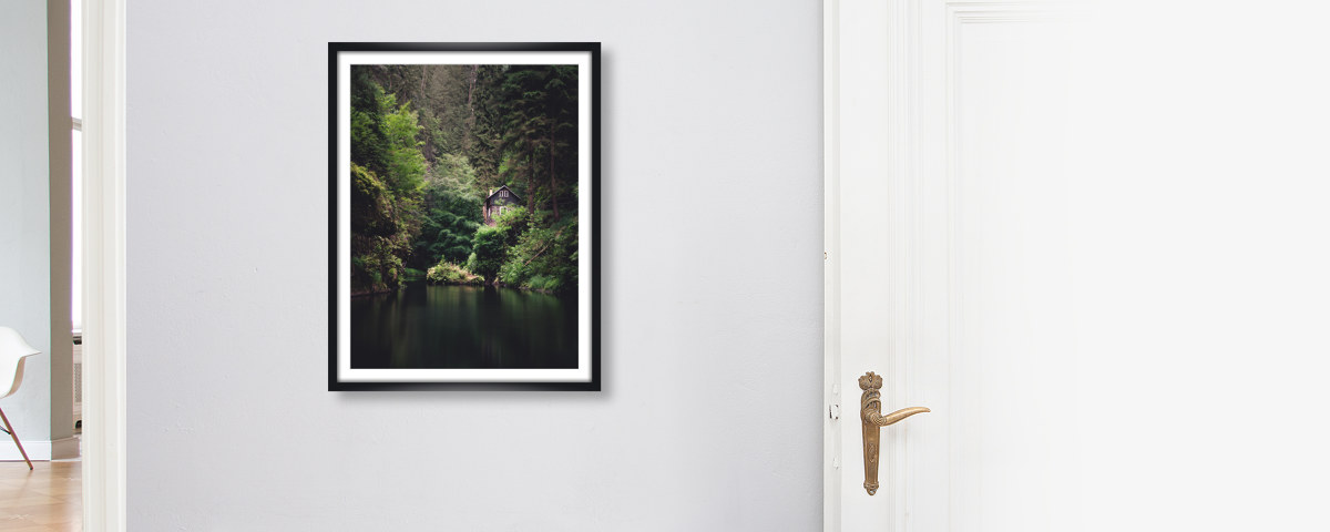 Huette am Edmundsklamm Boehmische Schweiz