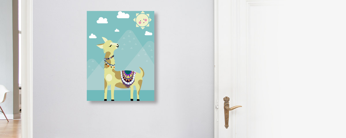 Sonnenanbeter Alpaka