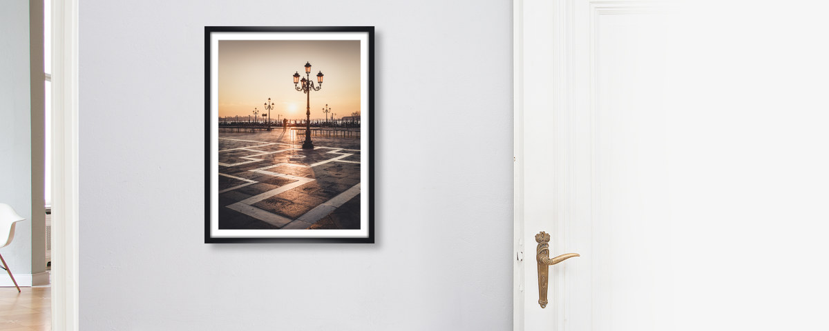 Sonnenaufgang am Piazza San Marco Venedig
