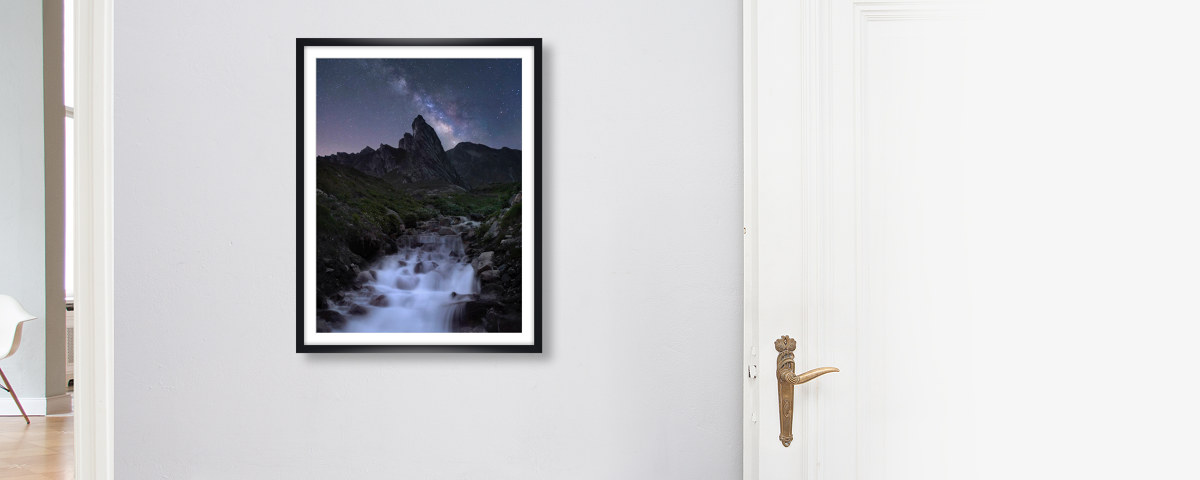 Bild Sternenhimmel Alpen