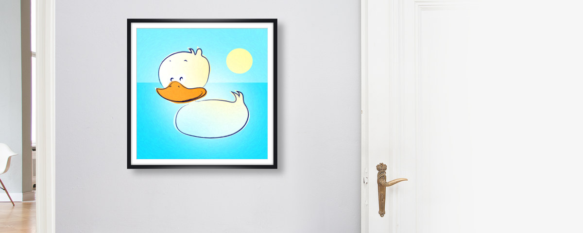 kinderkamer plaatje eend