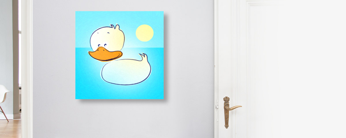 kinderkamer plaatje eend