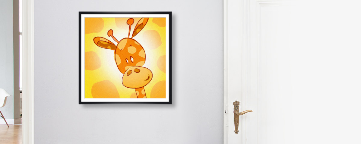 Kinderzimmerbild Giraffe
