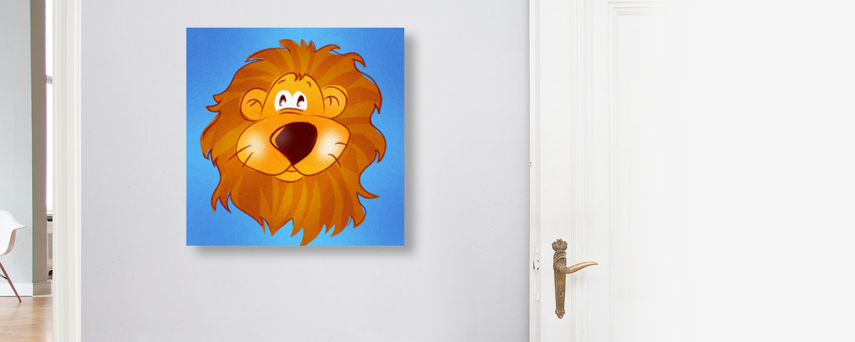 Image chambre d'enfant lion