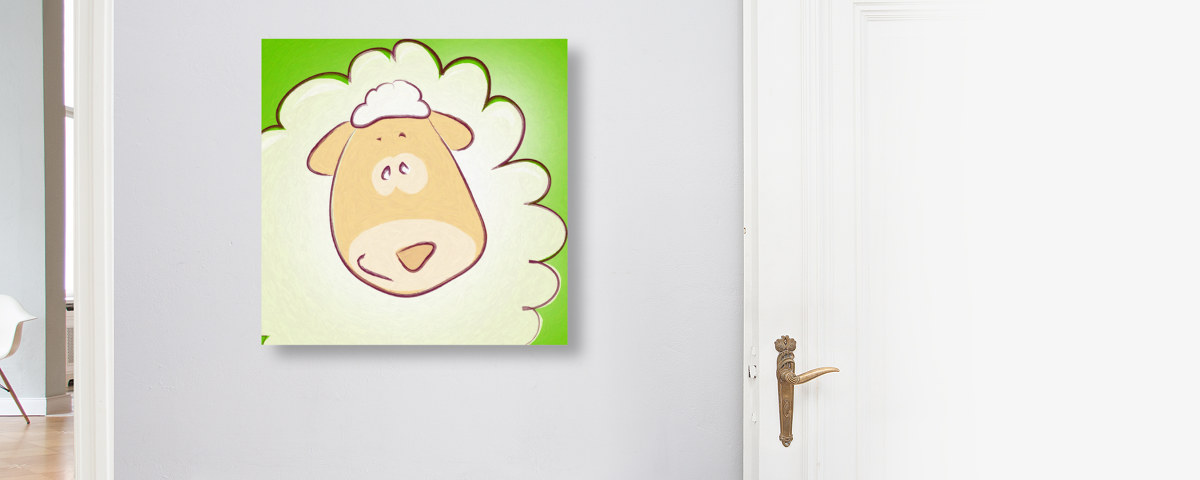 Kinderzimmerbild Schaf