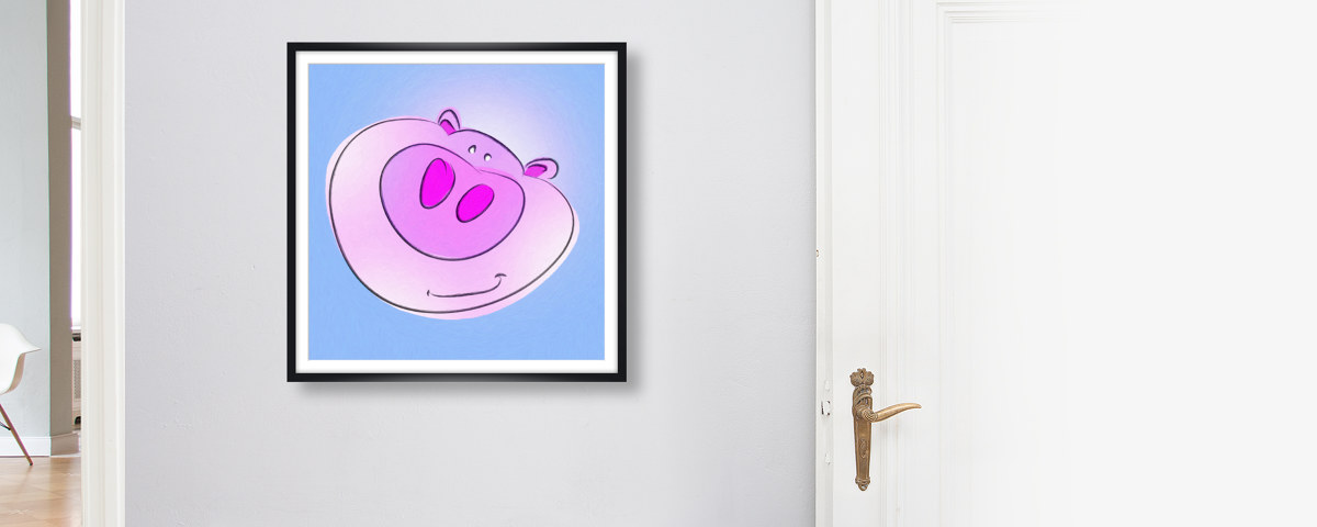 Image chambre d'enfant cochon