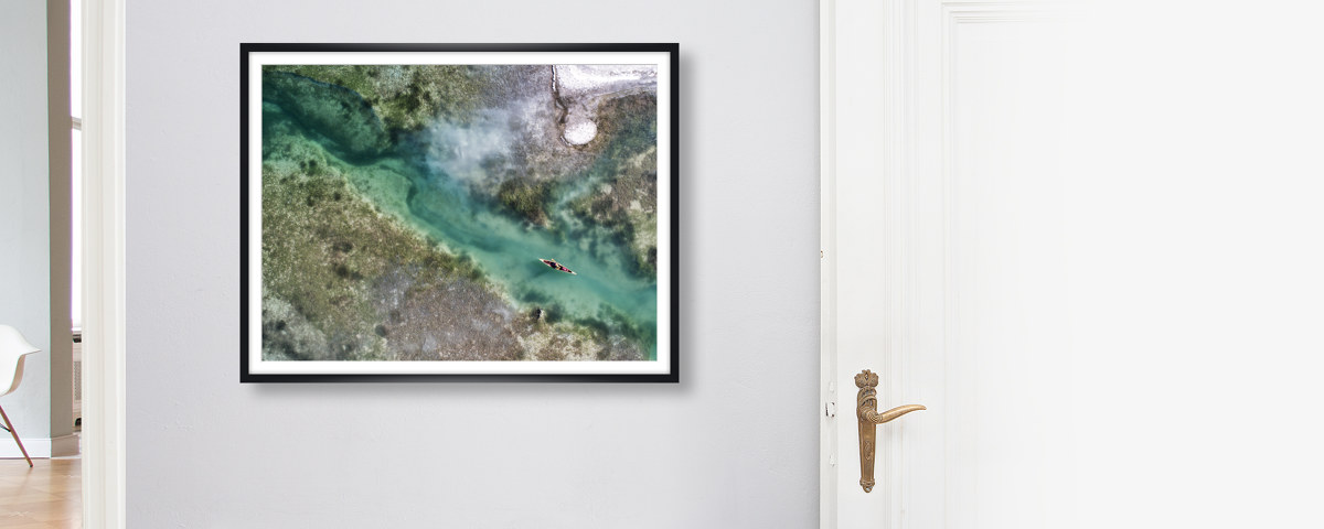 See Landschaft mit Kanu