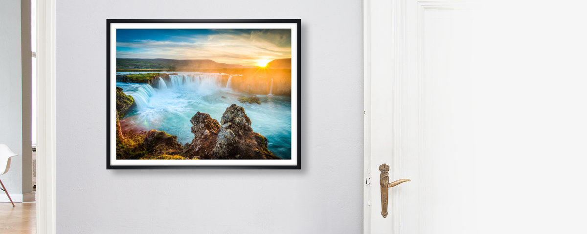 Wasserfall Island Bild