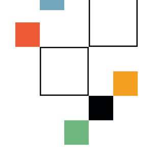 Bauhaus Poster weiss