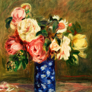 Pierre Auguste Renoir Le Bouquet de roses