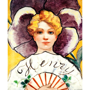 Adolphe Willette A la Pensee