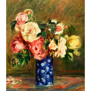 Pierre Auguste Renoir Le Bouquet de roses Ausstellungsposter