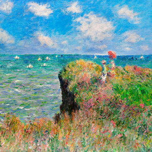 Claude Monet Klippenwanderung in Pourville