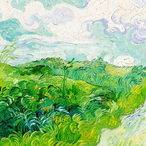 Vincent Van Gogh Gruene Weizenfelder