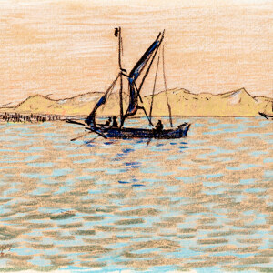 Jan Toorop Segelboote vor der Kueste von Domburg