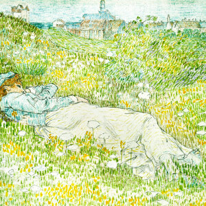 Jan Toorop Frau liegt in den Duenen bei Noordwijk