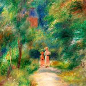 Pierre Auguste Renoir Deux figures dans un sentier