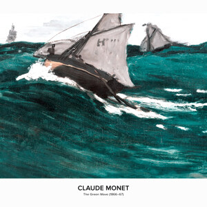 Claude Monet Die Gruene Welle Ausstellungsposter