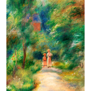 Pierre Auguste Renoir Deux figures dans un sentier