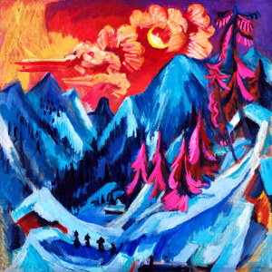 Ernst Ludwig Kirchner Winterlandschaft im Mondschein