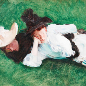 John Singer Sargent Zwei Maedchen auf einem Rasen