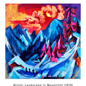 Ernst Ludwig Kirchner Winterlandschaft im Mondschein