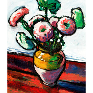 Henry Lyman Sayen Zinnien Ausstellungsposter