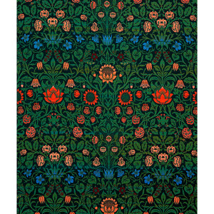 William Morris Violett und Akelei Ausstellungsposter